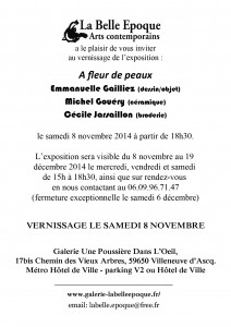 invitation "A fleur de peaux"