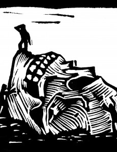 Sérigraphie de Marc Brunier Mestas, 32x32 cm
