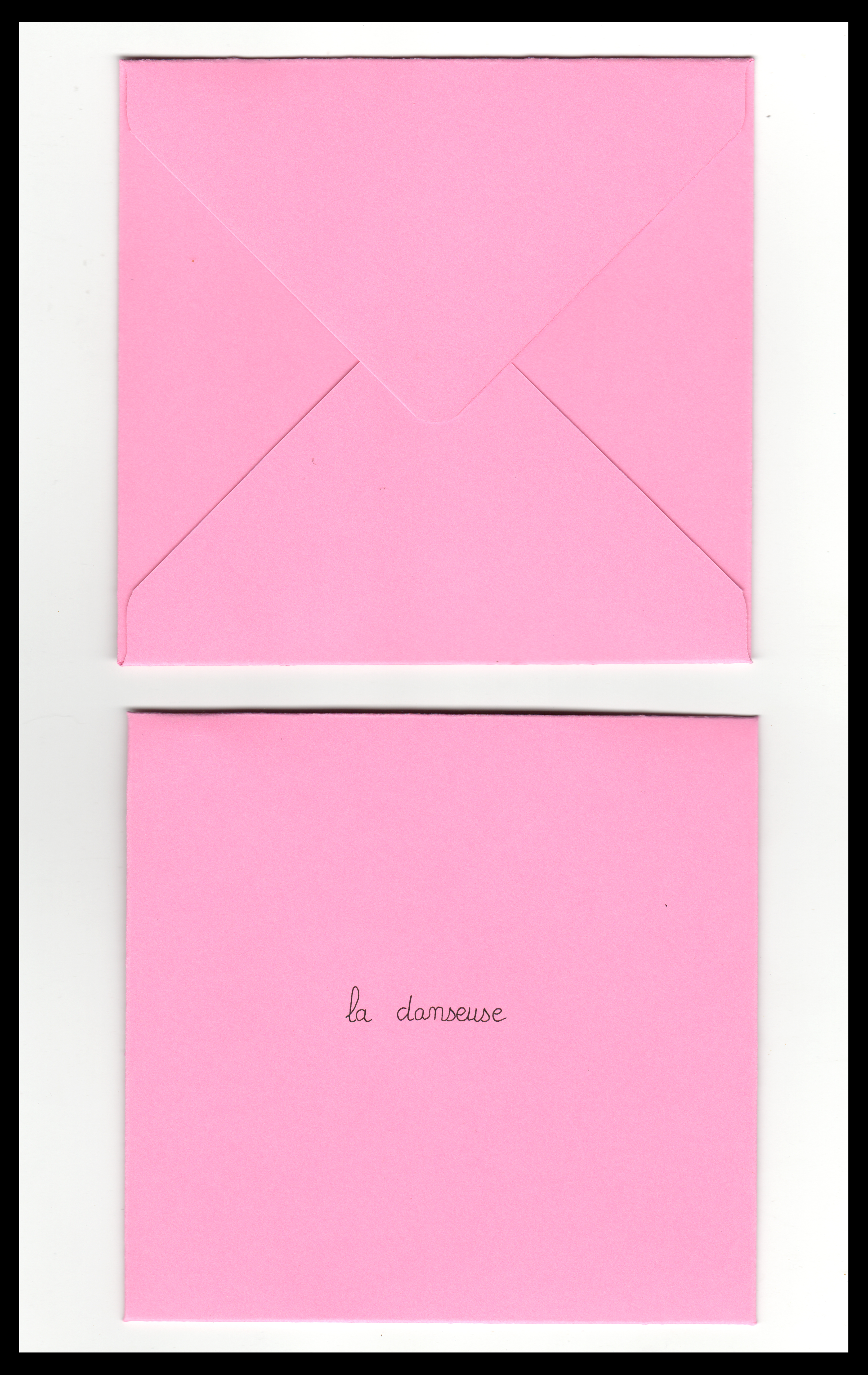 Emmanuelle Gaillez, gravure sur papier prerforé, sous enveloppe, 2017.