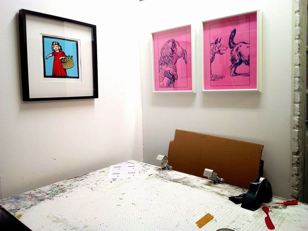 Vue de l'atelier, Marc Brunier Mestas, Benjamin Monti.